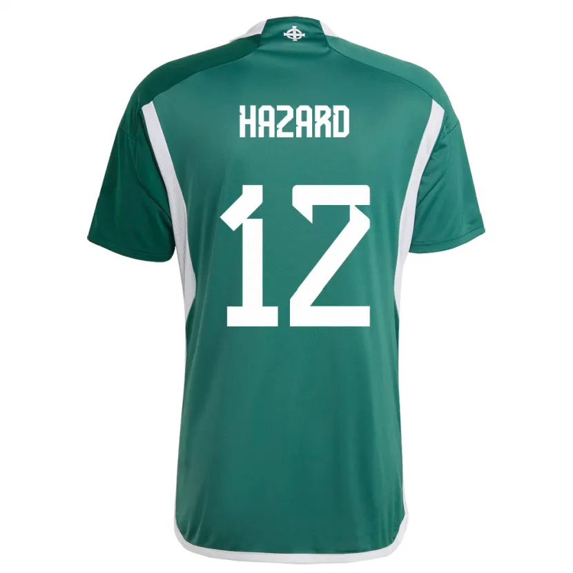 Danxen Børn Nordirland Conor Hazard #12 Grøn Hjemmebane Spillertrøjer 24-26 Trøje T-Shirt