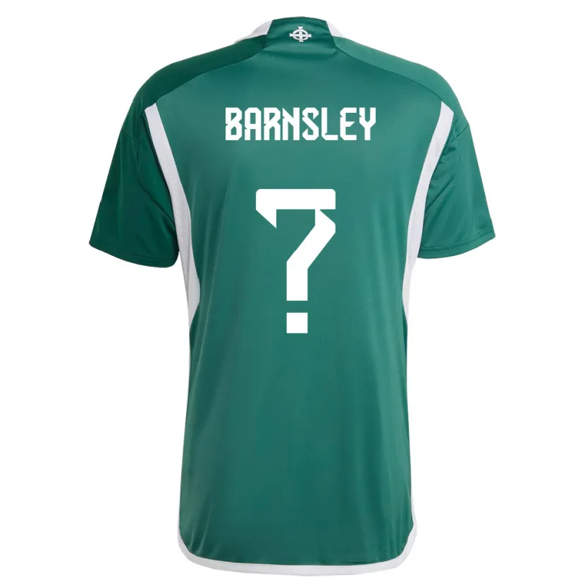 Danxen Børn Nordirland Fraser Barnsley #0 Grøn Hjemmebane Spillertrøjer 24-26 Trøje T-Shirt