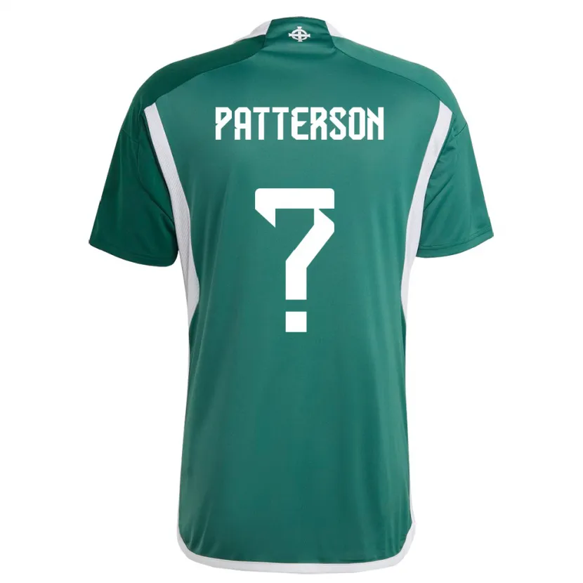 Danxen Børn Nordirland Jack Patterson #0 Grøn Hjemmebane Spillertrøjer 24-26 Trøje T-Shirt