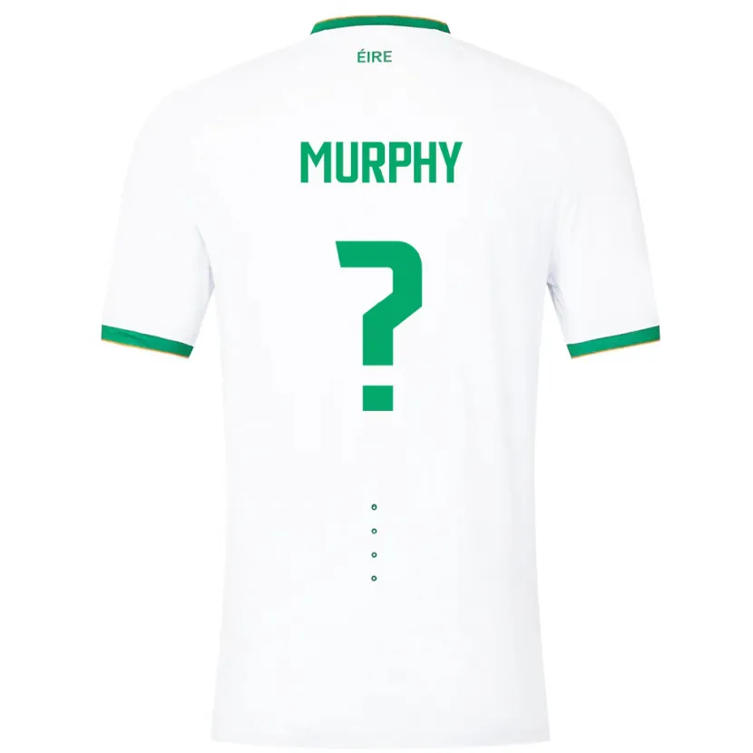 Danxen Børn Irland Adam Murphy #0 Hvid Udebane Spillertrøjer 24-26 Trøje T-Shirt