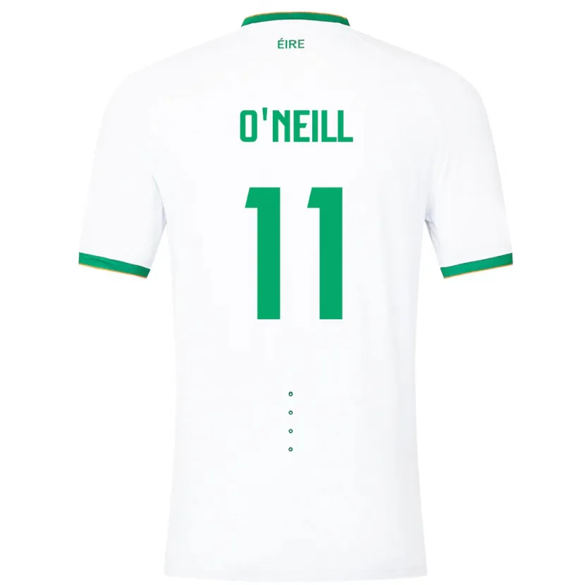 Danxen Børn Irland Ollie O'neill #11 Hvid Udebane Spillertrøjer 24-26 Trøje T-Shirt