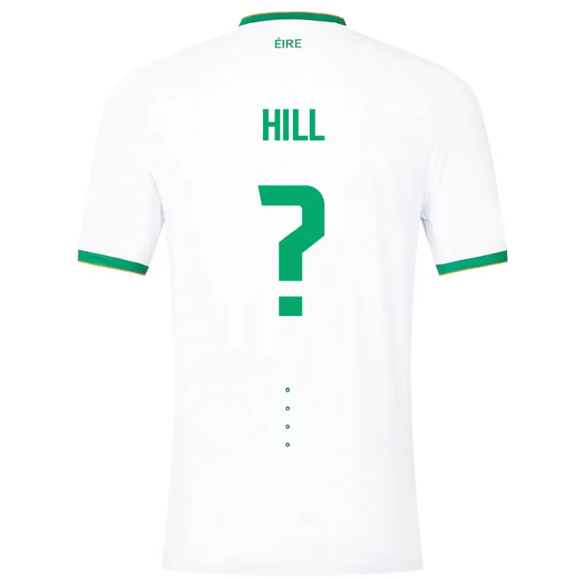 Danxen Børn Irland Tom Hill #0 Hvid Udebane Spillertrøjer 24-26 Trøje T-Shirt