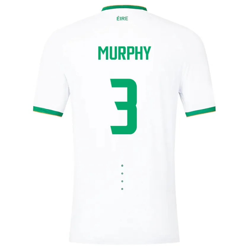 Danxen Børn Irland Alex Murphy #3 Hvid Udebane Spillertrøjer 24-26 Trøje T-Shirt