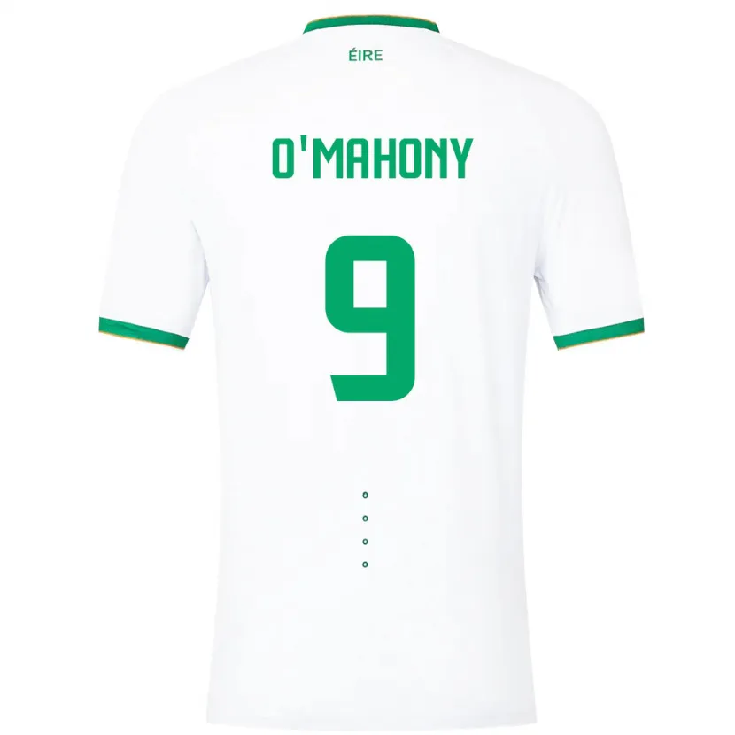 Danxen Børn Irland Mark O'mahony #9 Hvid Udebane Spillertrøjer 24-26 Trøje T-Shirt