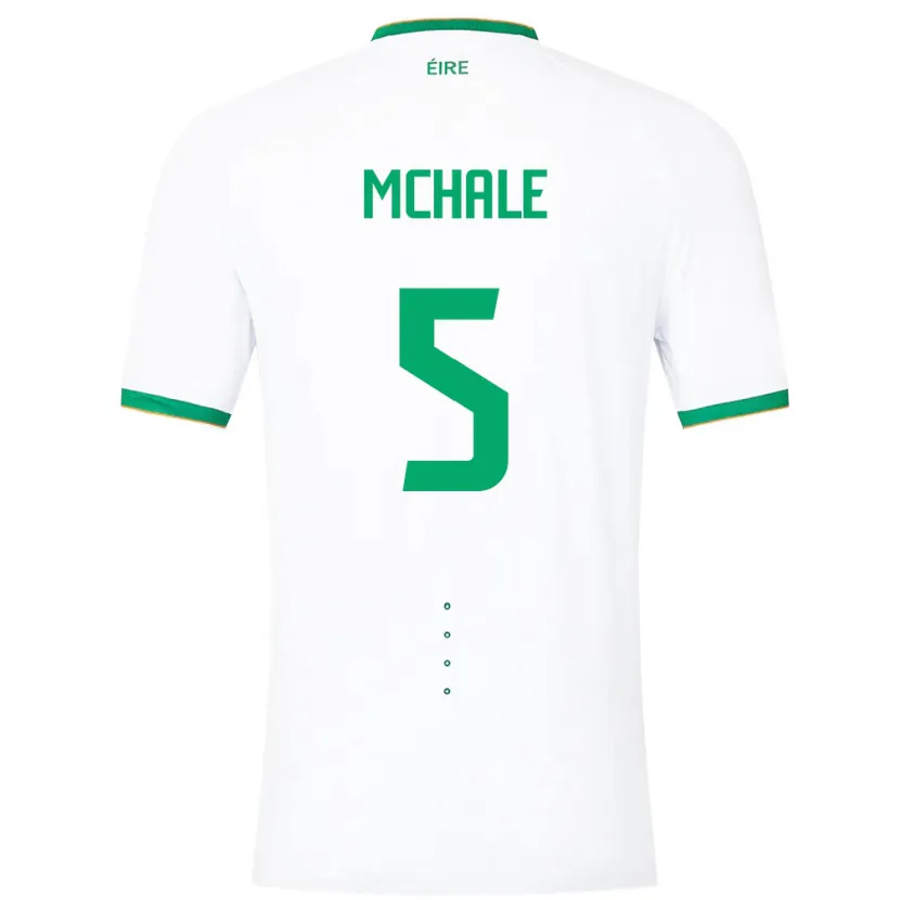 Danxen Børn Irland Sean Mchale #5 Hvid Udebane Spillertrøjer 24-26 Trøje T-Shirt