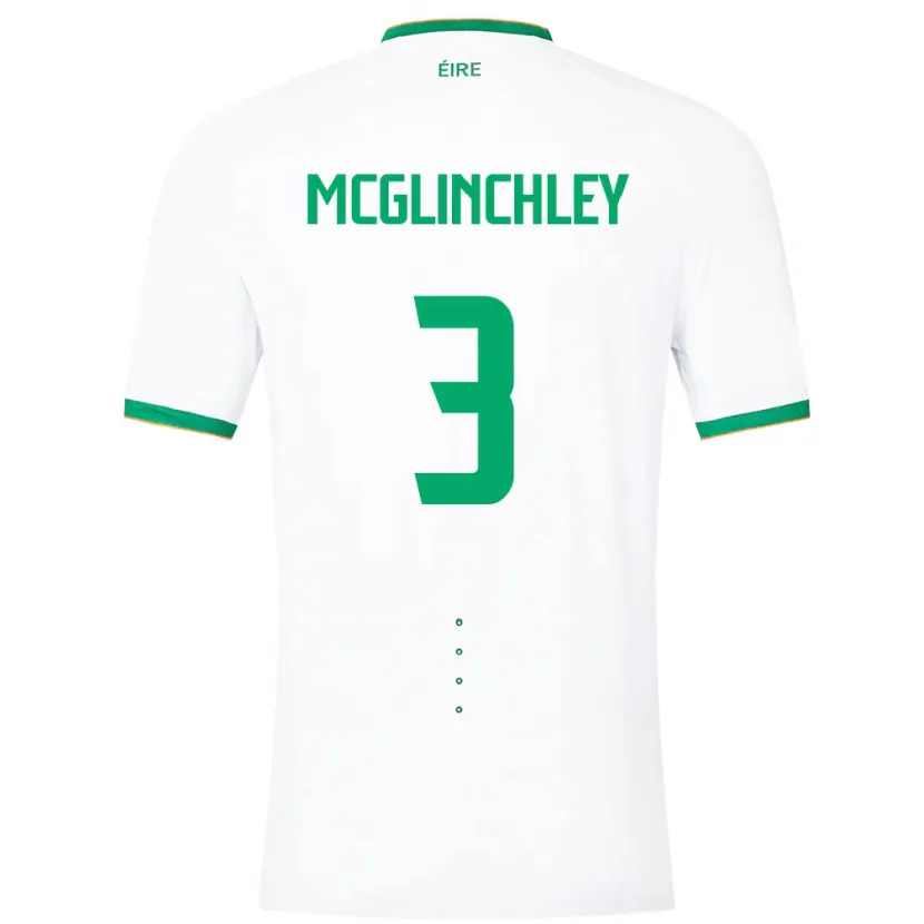 Danxen Børn Irland Harry Mcglinchley #3 Hvid Udebane Spillertrøjer 24-26 Trøje T-Shirt