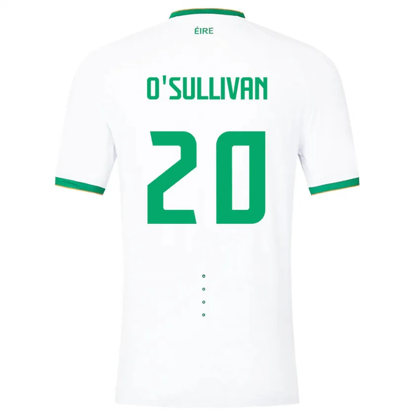 Danxen Børn Irland Cathal O'sullivan #20 Hvid Udebane Spillertrøjer 24-26 Trøje T-Shirt