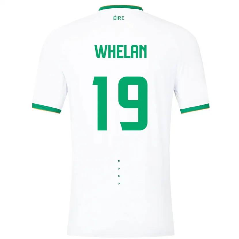 Danxen Børn Irland Emily Whelan #19 Hvid Udebane Spillertrøjer 24-26 Trøje T-Shirt