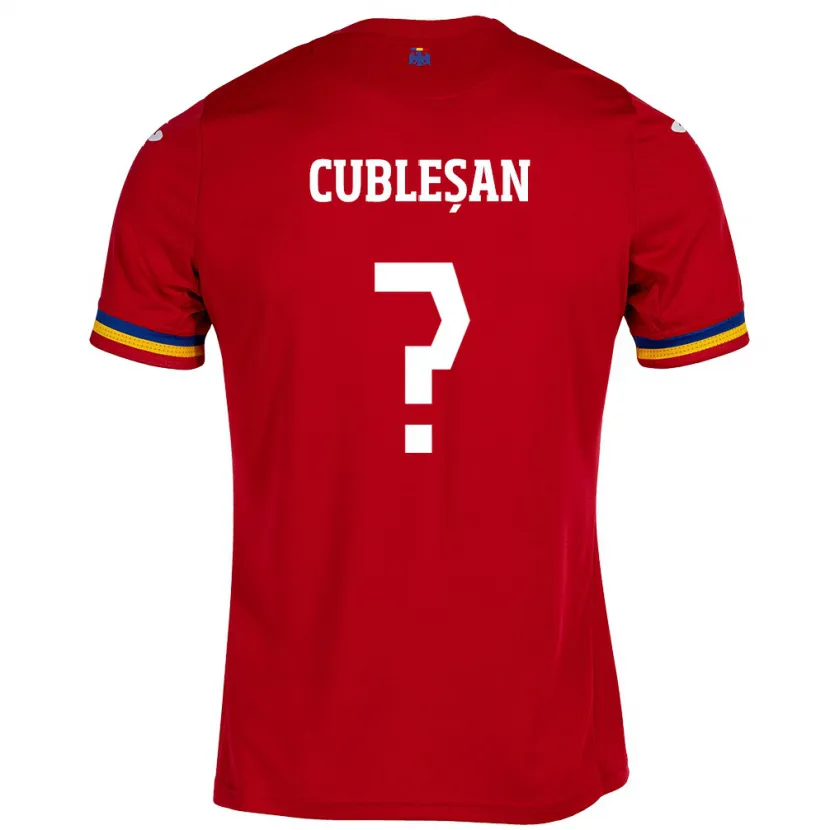 Danxen Børn Rumænien Andrei Cubleșan #0 Rød Udebane Spillertrøjer 24-26 Trøje T-Shirt