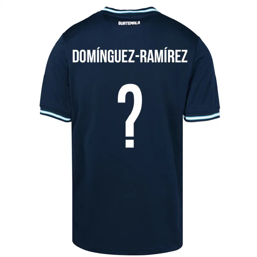 Danxen Børn Guatemala Marco Domínguez-Ramírez #0 Blå Udebane Spillertrøjer 24-26 Trøje T-Shirt