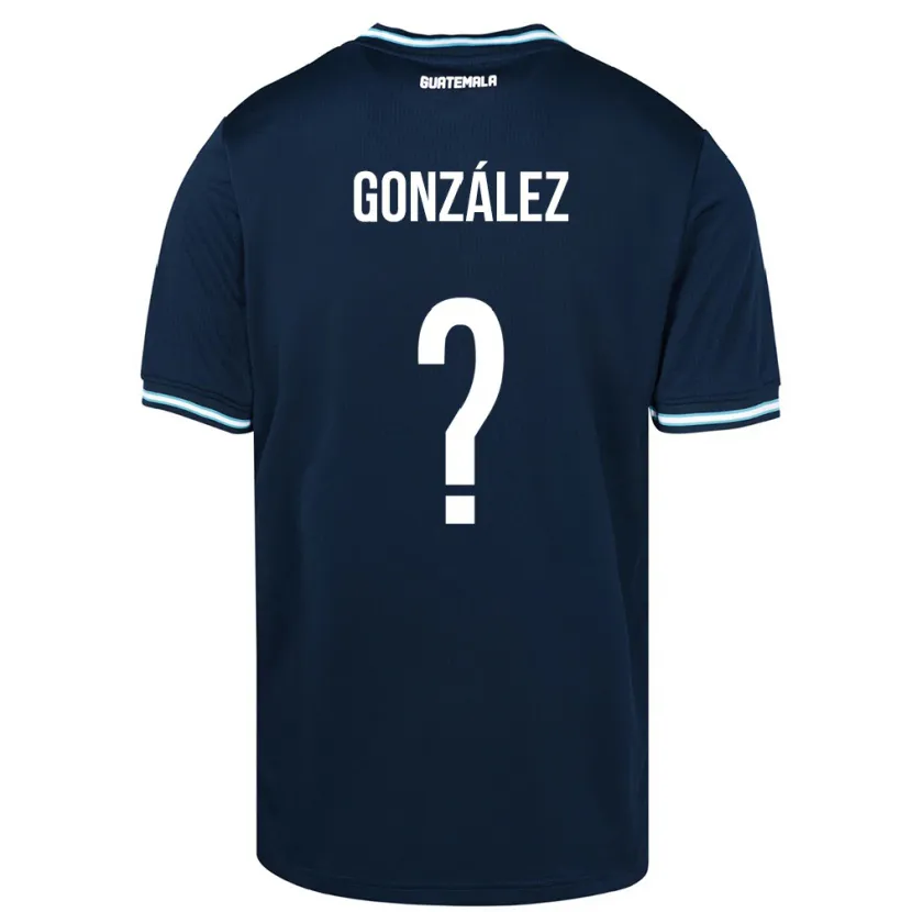 Danxen Børn Guatemala Erick González #0 Blå Udebane Spillertrøjer 24-26 Trøje T-Shirt