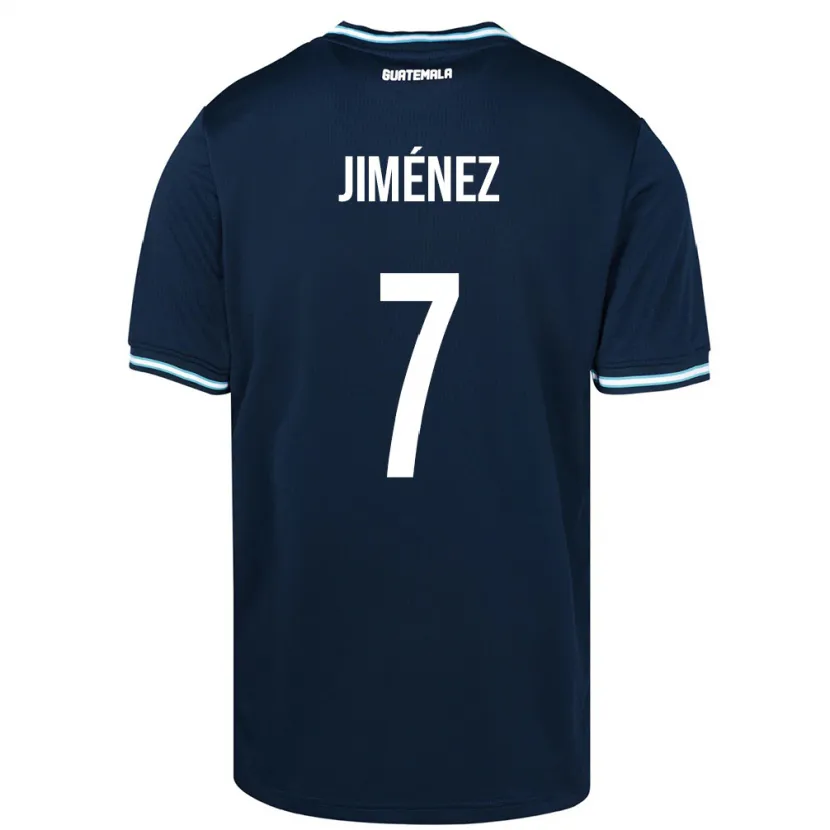 Danxen Børn Guatemala Cristian Jiménez #7 Blå Udebane Spillertrøjer 24-26 Trøje T-Shirt