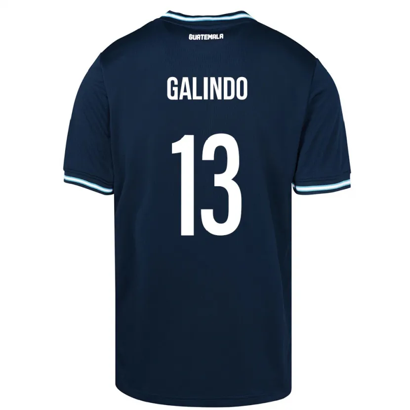 Danxen Børn Guatemala Alejandro Galindo #13 Blå Udebane Spillertrøjer 24-26 Trøje T-Shirt