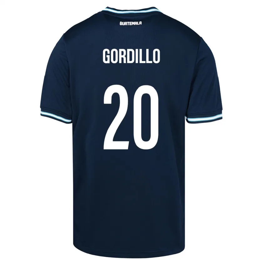 Danxen Børn Guatemala Gerardo Gordillo #20 Blå Udebane Spillertrøjer 24-26 Trøje T-Shirt