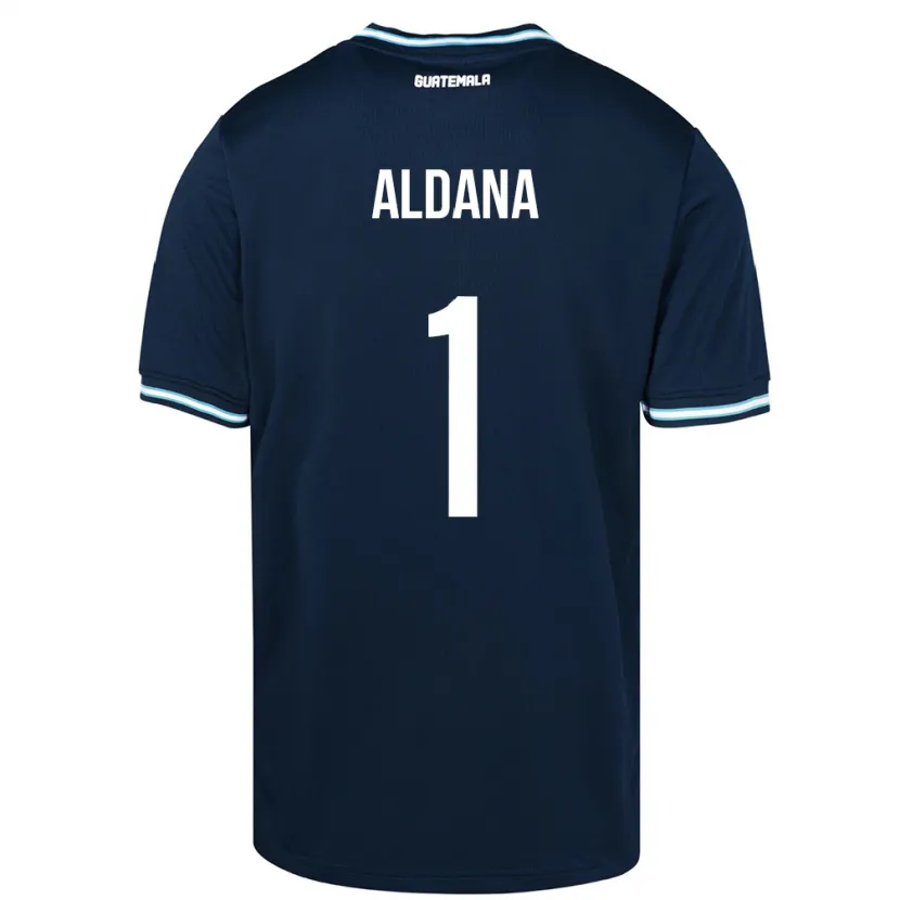 Danxen Børn Guatemala David Aldana #1 Blå Udebane Spillertrøjer 24-26 Trøje T-Shirt