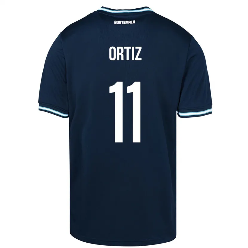 Danxen Børn Guatemala Andersson Ortiz #11 Blå Udebane Spillertrøjer 24-26 Trøje T-Shirt