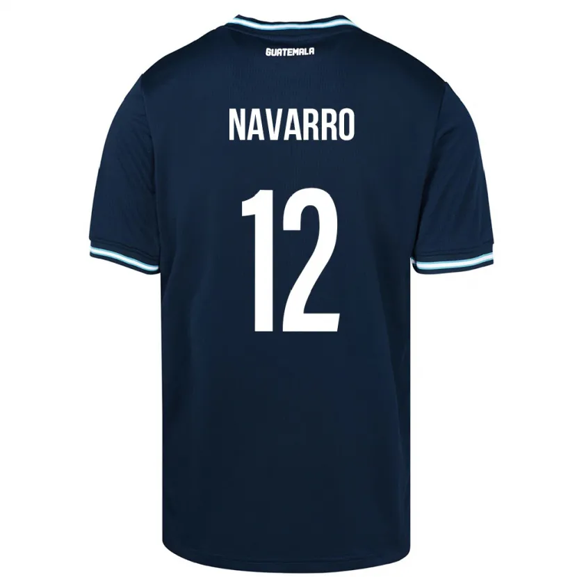 Danxen Børn Guatemala Kenderson Navarro #12 Blå Udebane Spillertrøjer 24-26 Trøje T-Shirt