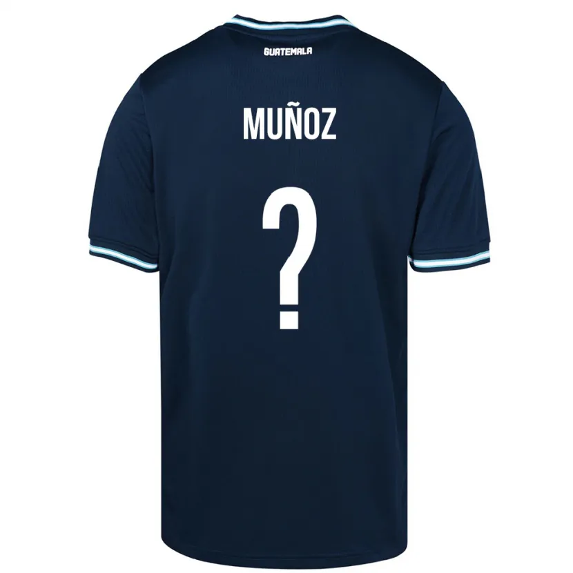 Danxen Børn Guatemala Rudy Muñoz #0 Blå Udebane Spillertrøjer 24-26 Trøje T-Shirt