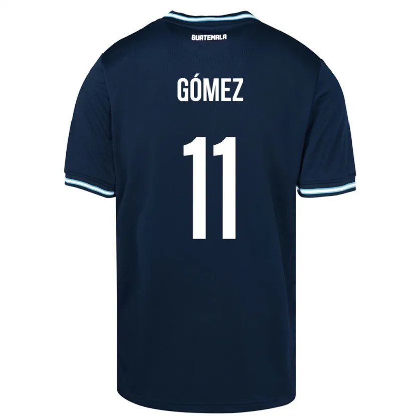 Danxen Børn Guatemala Savianna Gómez #11 Blå Udebane Spillertrøjer 24-26 Trøje T-Shirt