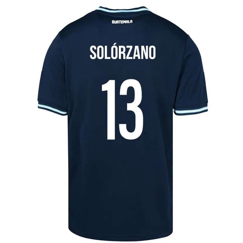 Danxen Børn Guatemala Aisha Solórzano #13 Blå Udebane Spillertrøjer 24-26 Trøje T-Shirt