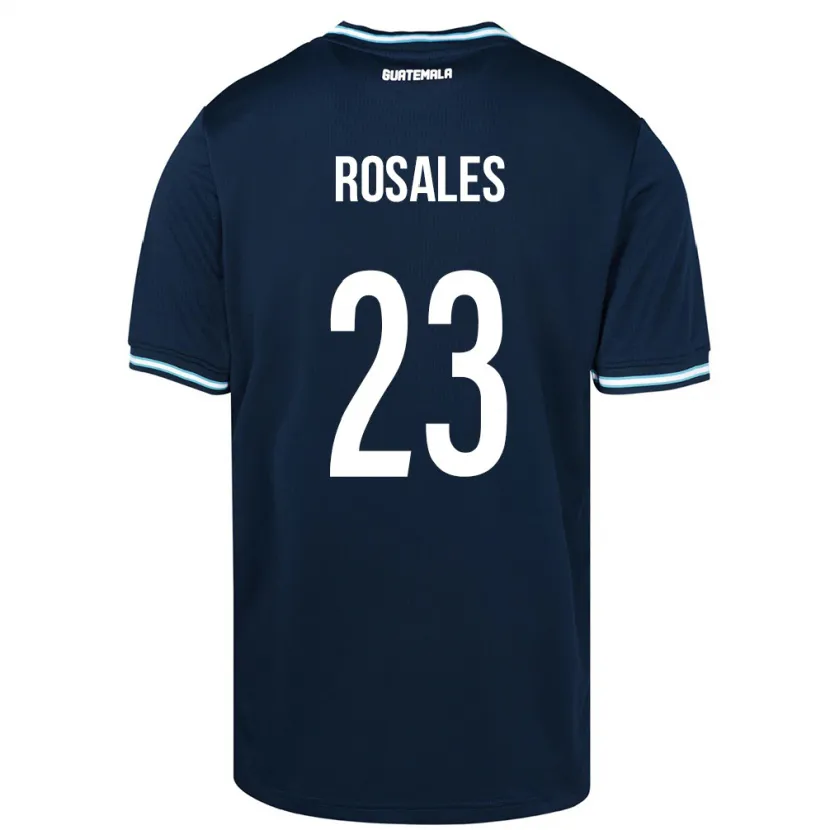 Danxen Børn Guatemala Yareni Rosales #23 Blå Udebane Spillertrøjer 24-26 Trøje T-Shirt