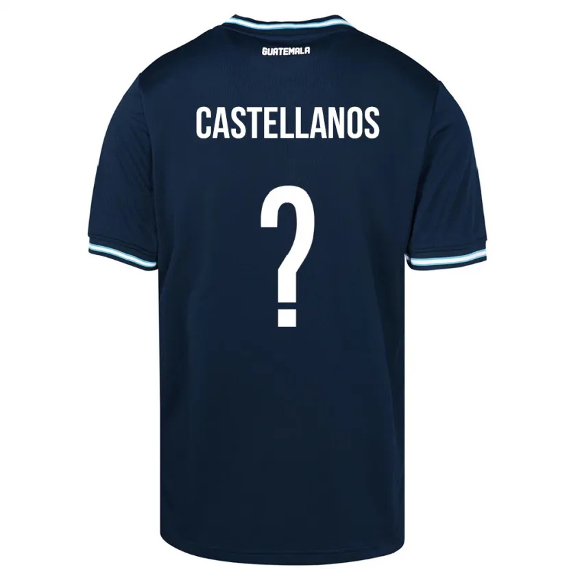 Danxen Børn Guatemala Jezmin Castellanos #0 Blå Udebane Spillertrøjer 24-26 Trøje T-Shirt