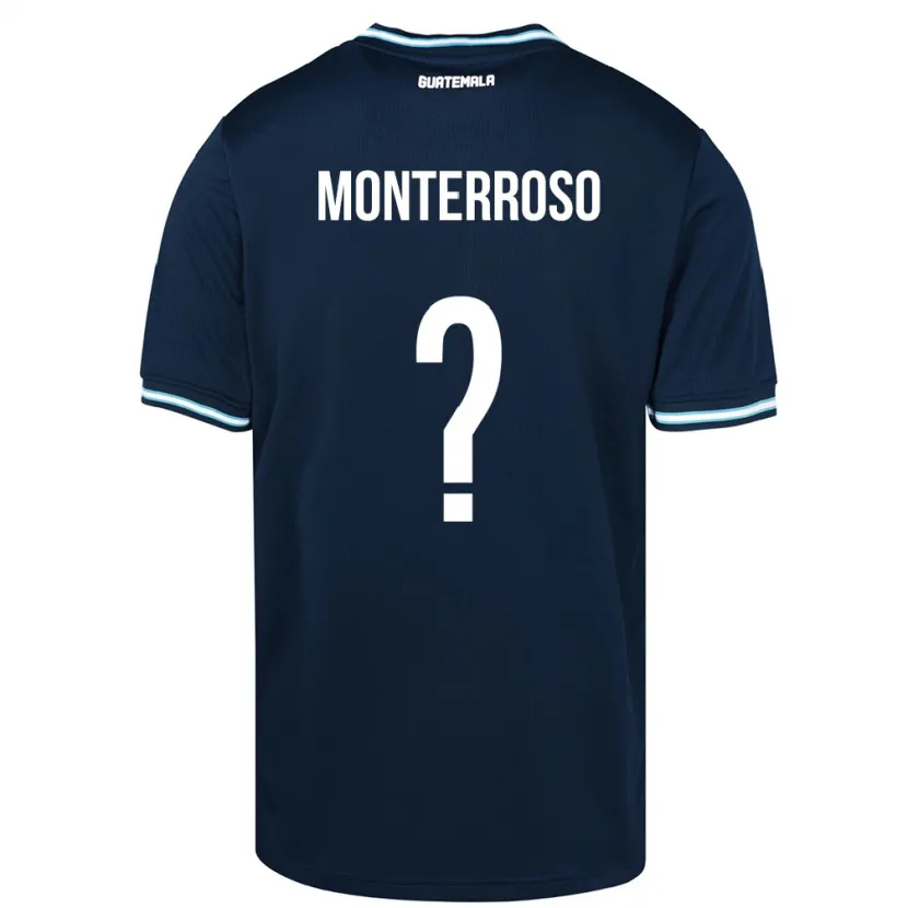 Danxen Børn Guatemala María Monterroso #0 Blå Udebane Spillertrøjer 24-26 Trøje T-Shirt