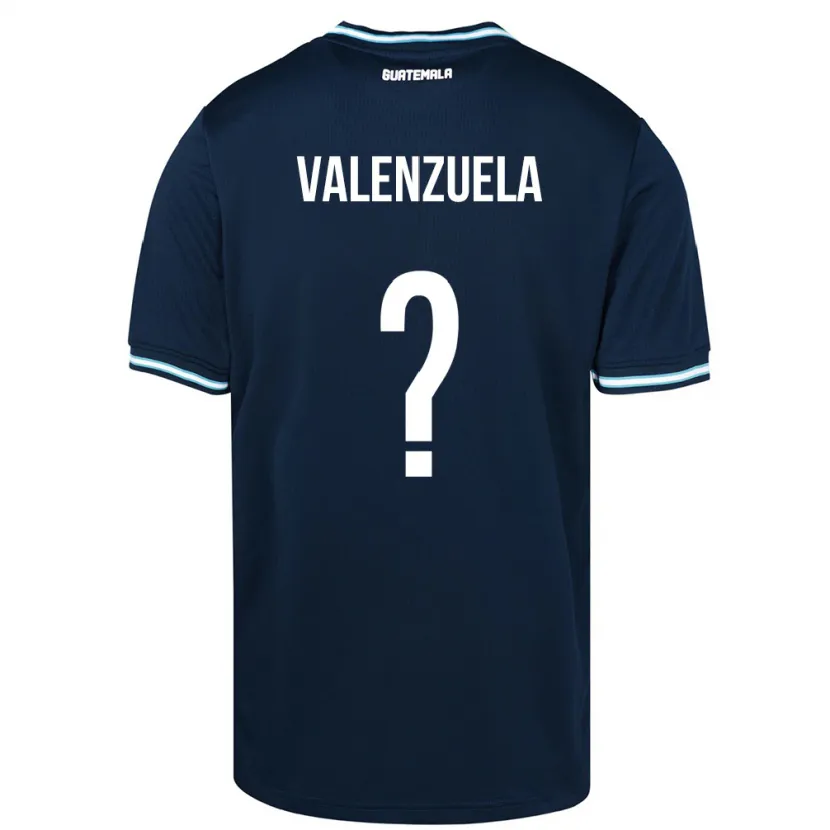 Danxen Børn Guatemala Briana Valenzuela #0 Blå Udebane Spillertrøjer 24-26 Trøje T-Shirt