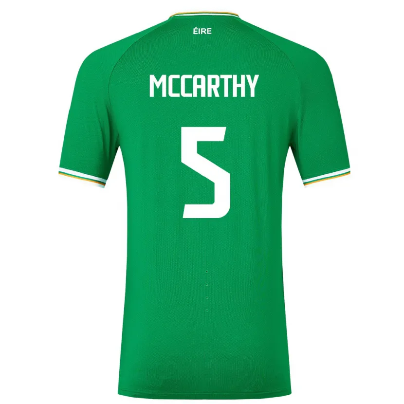 Danxen Mænd Irland Taylor Mccarthy #5 Grøn Hjemmebane Spillertrøjer 24-26 Trøje T-Shirt