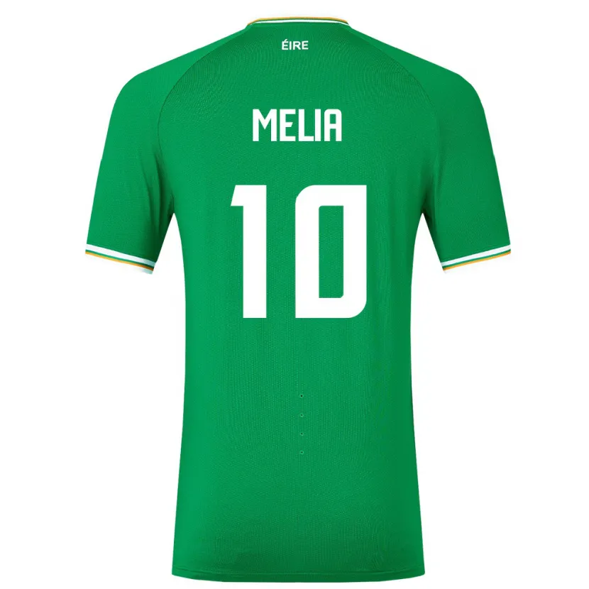 Danxen Mænd Irland Mason Melia #10 Grøn Hjemmebane Spillertrøjer 24-26 Trøje T-Shirt