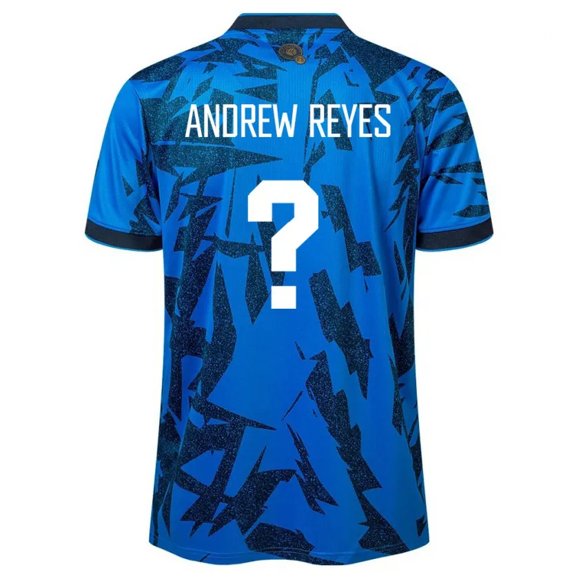 Danxen Mænd El Salvador Andrew Reyes #0 Blå Hjemmebane Spillertrøjer 24-26 Trøje T-Shirt