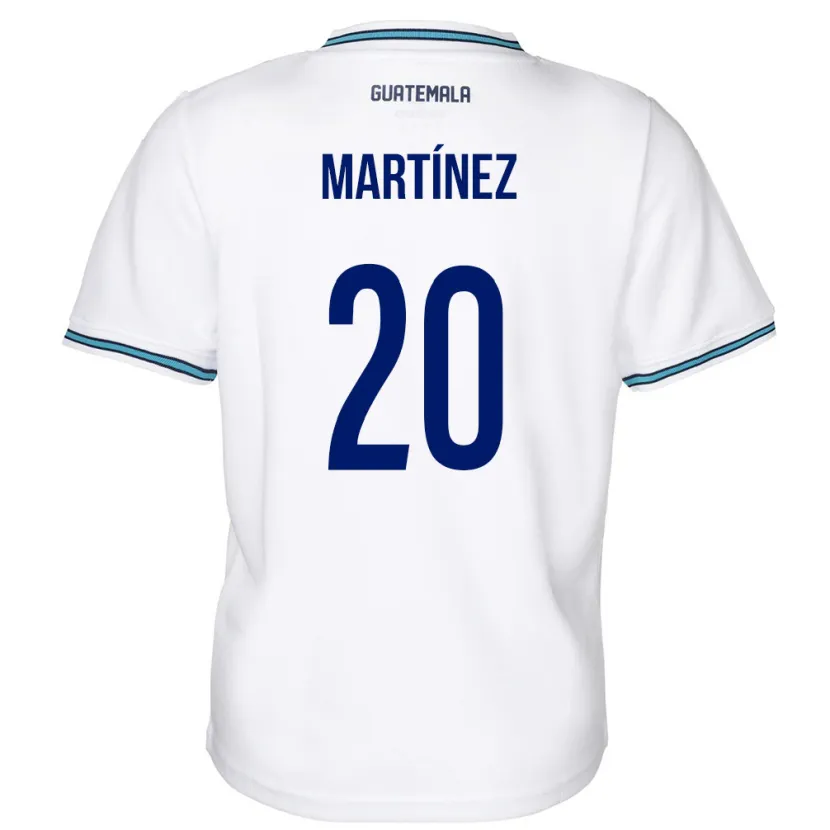 Danxen Mænd Guatemala Ana Lucía Martínez #20 Hvid Hjemmebane Spillertrøjer 24-26 Trøje T-Shirt