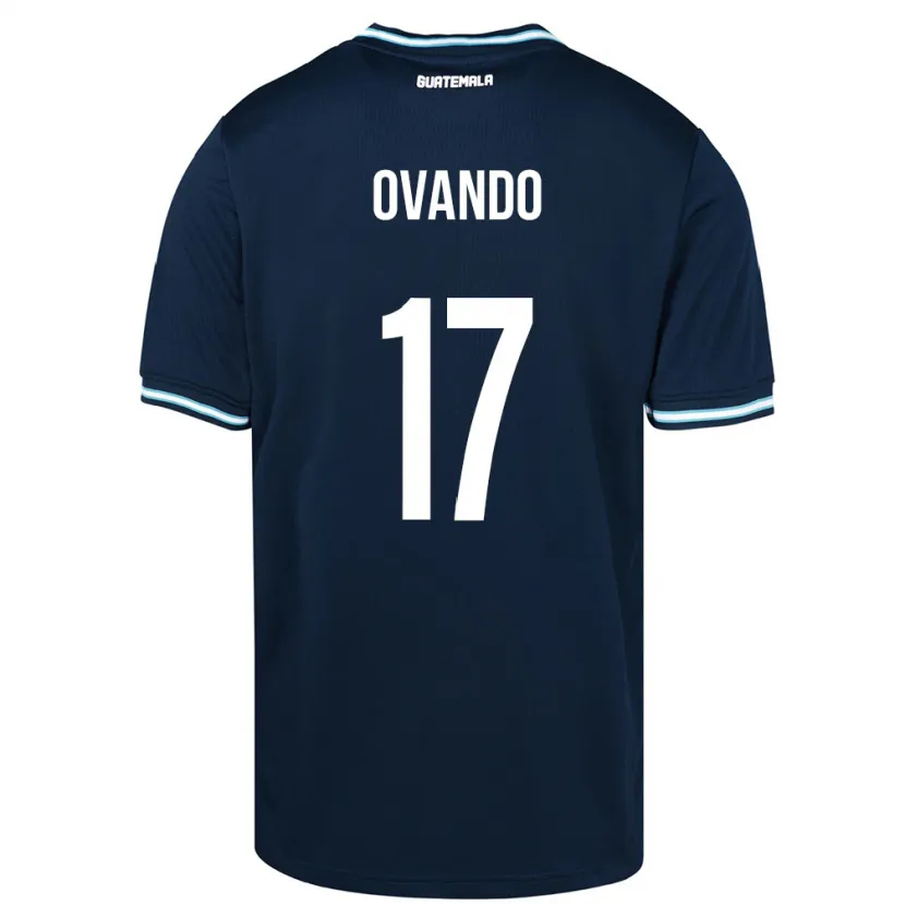 Danxen Mænd Guatemala Sandra Ovando #17 Blå Udebane Spillertrøjer 24-26 Trøje T-Shirt