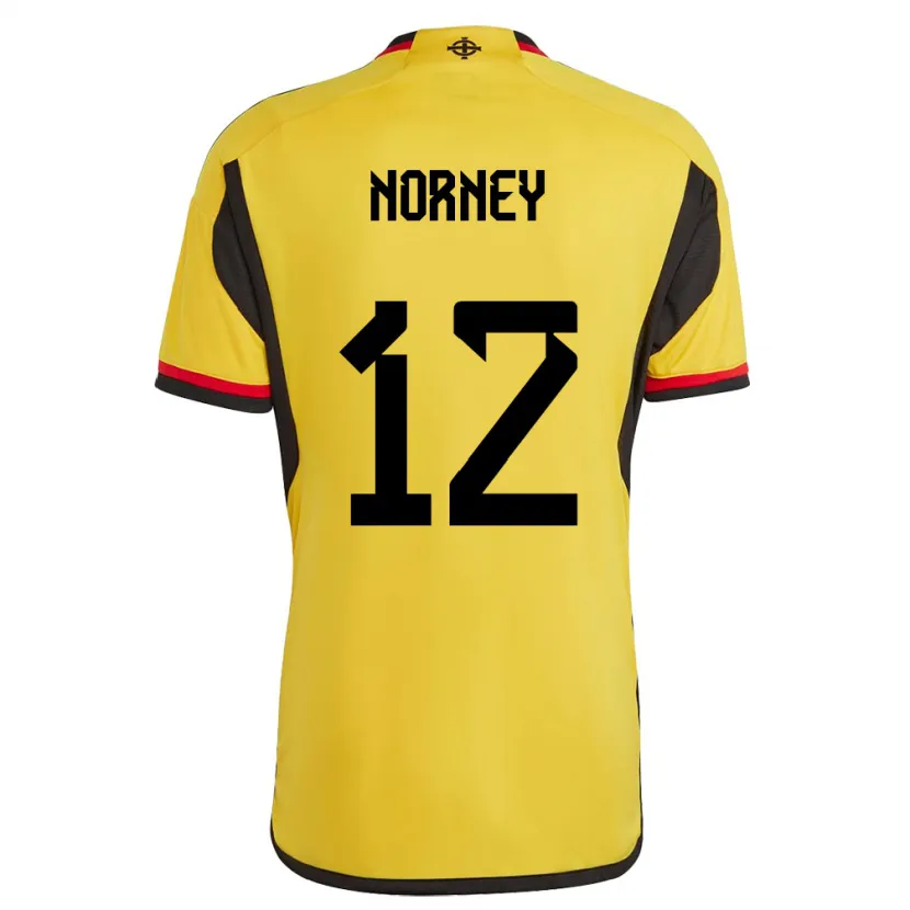 Danxen Mænd Nordirland Rachael Norney #12 Hvid Udebane Spillertrøjer 24-26 Trøje T-Shirt