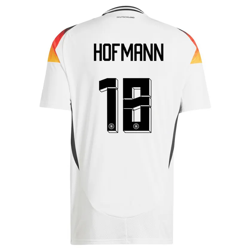 Danxen Børn Tyskland Jonas Hofmann #18 Hvid Hjemmebane Spillertrøjer 24-26 Trøje T-Shirt