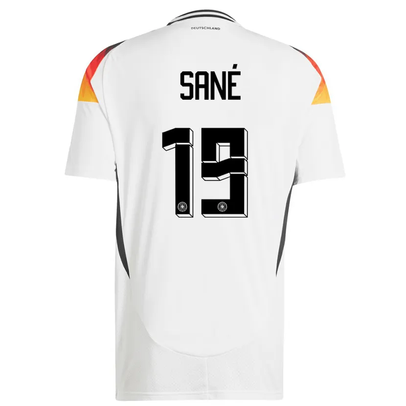 Danxen Børn Tyskland Leroy Sane #19 Hvid Hjemmebane Spillertrøjer 24-26 Trøje T-Shirt