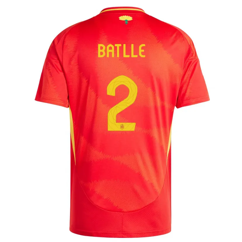 Danxen Børn Spanien Ona Batlle #2 Rød Hjemmebane Spillertrøjer 24-26 Trøje T-Shirt