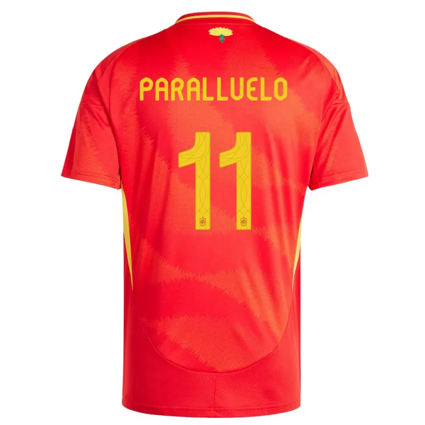 Danxen Børn Spanien Salma Paralluelo #11 Rød Hjemmebane Spillertrøjer 24-26 Trøje T-Shirt