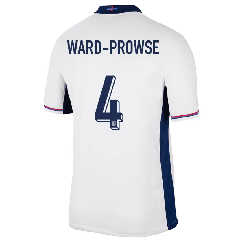 Danxen Børn England James Ward-Prowse #4 Hvid Hjemmebane Spillertrøjer 24-26 Trøje T-Shirt