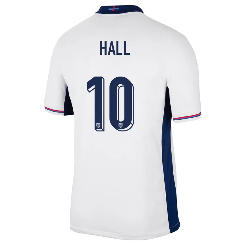 Danxen Børn England George Hall #10 Hvid Hjemmebane Spillertrøjer 24-26 Trøje T-Shirt