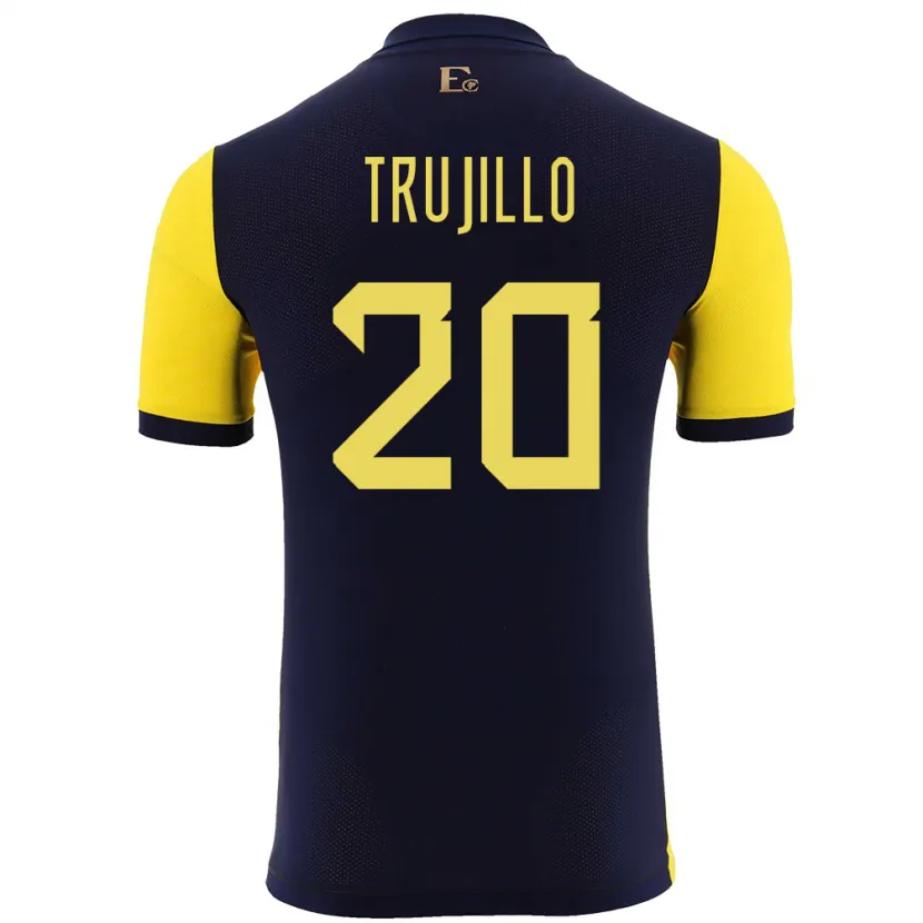 Danxen Børn Ecuador Isabel Trujillo #20 Gul Hjemmebane Spillertrøjer 24-26 Trøje T-Shirt