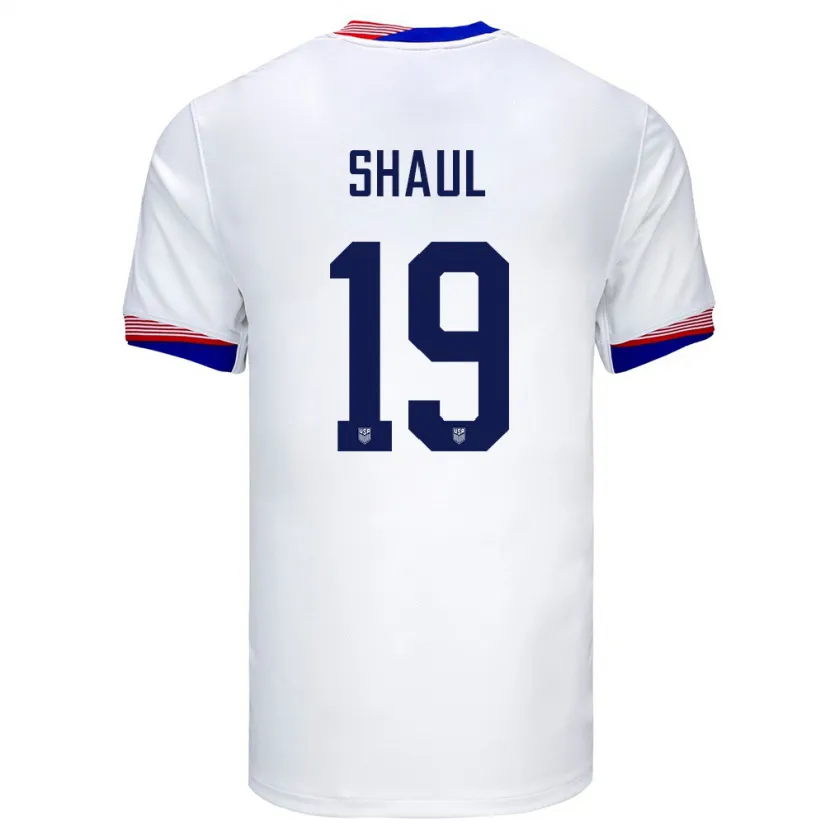 Danxen Børn Usa Ian Shaul #19 Hvid Hjemmebane Spillertrøjer 24-26 Trøje T-Shirt