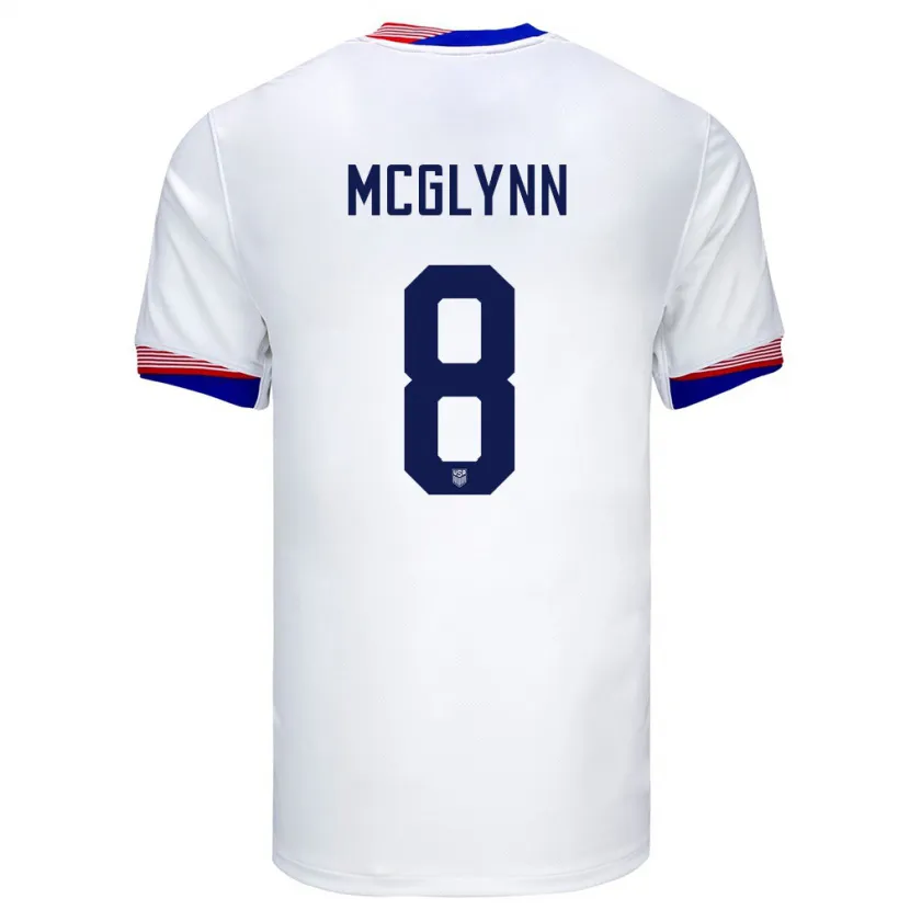 Danxen Børn Usa Jack Mcglynn #8 Hvid Hjemmebane Spillertrøjer 24-26 Trøje T-Shirt