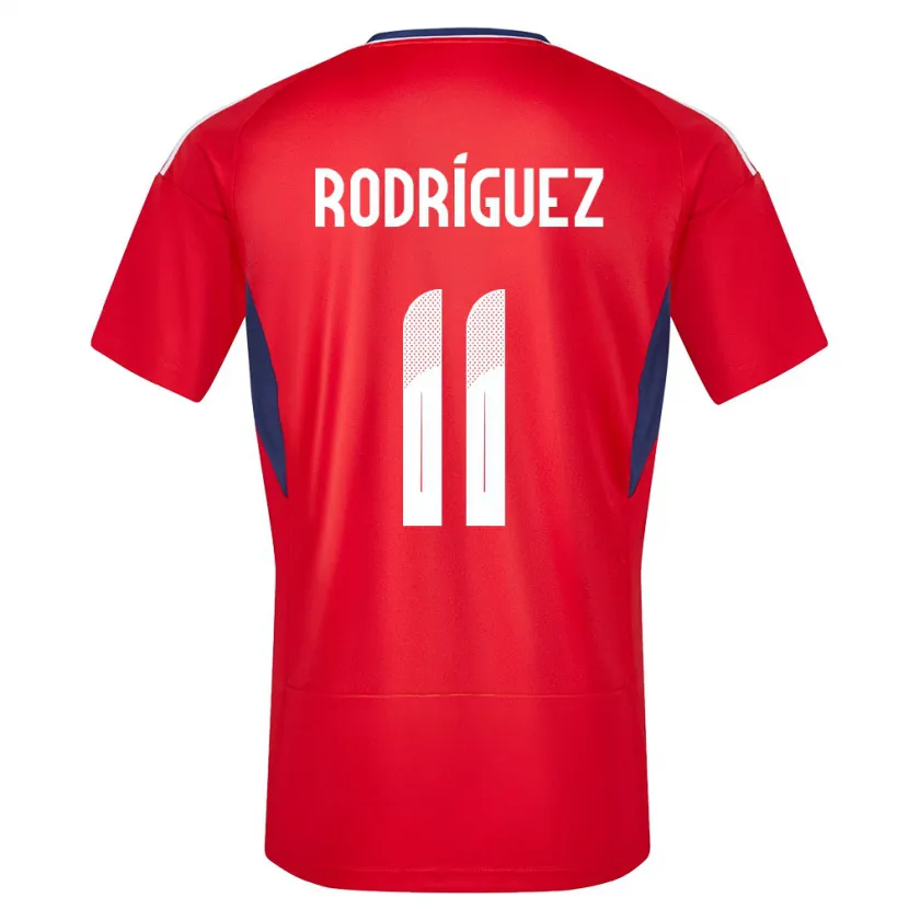 Danxen Børn Costa Rica Raquel Rodriguez #11 Rød Hjemmebane Spillertrøjer 24-26 Trøje T-Shirt