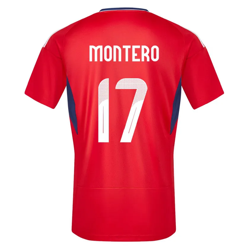 Danxen Børn Costa Rica Michelle Montero #17 Rød Hjemmebane Spillertrøjer 24-26 Trøje T-Shirt