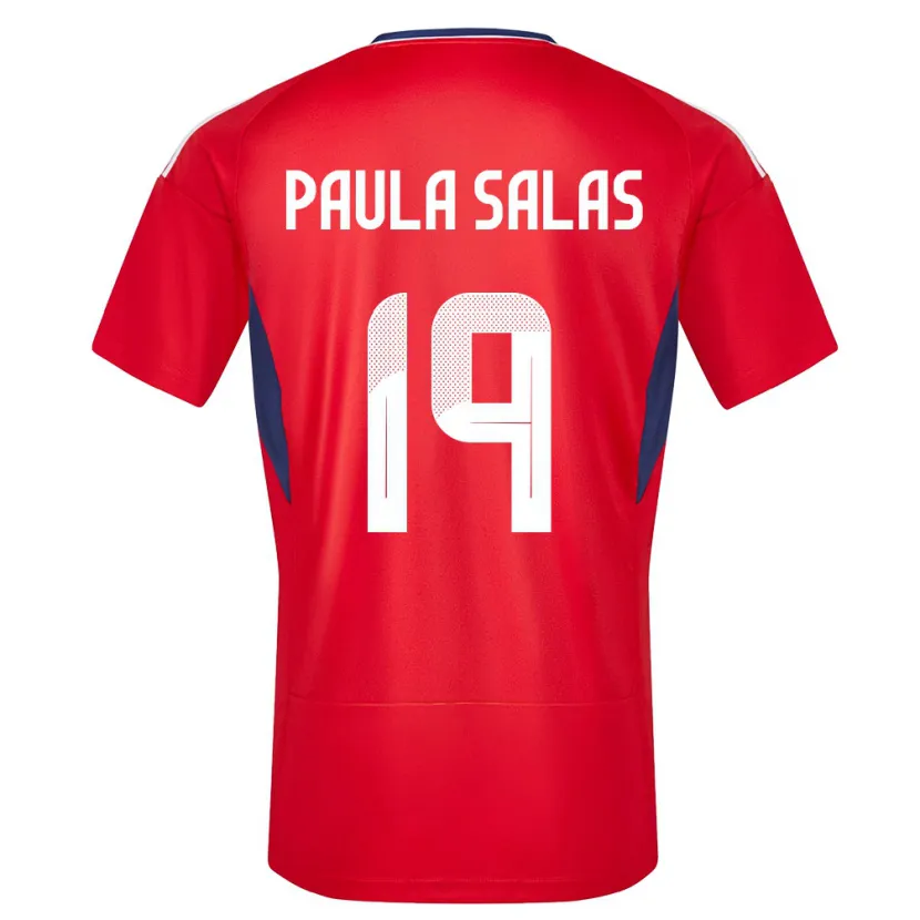 Danxen Børn Costa Rica Maria Paula Salas #19 Rød Hjemmebane Spillertrøjer 24-26 Trøje T-Shirt