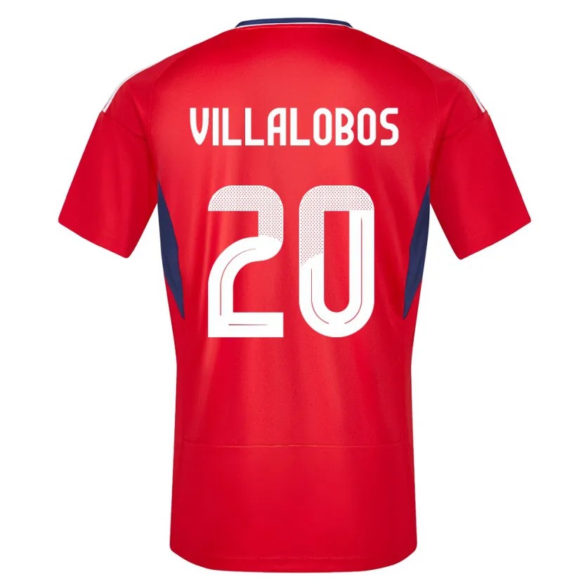 Danxen Børn Costa Rica Fabiola Villalobos #20 Rød Hjemmebane Spillertrøjer 24-26 Trøje T-Shirt