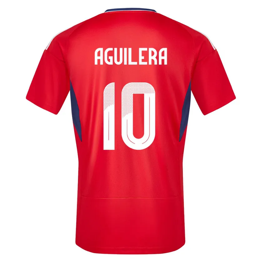 Danxen Børn Costa Rica Brandon Aguilera #10 Rød Hjemmebane Spillertrøjer 24-26 Trøje T-Shirt