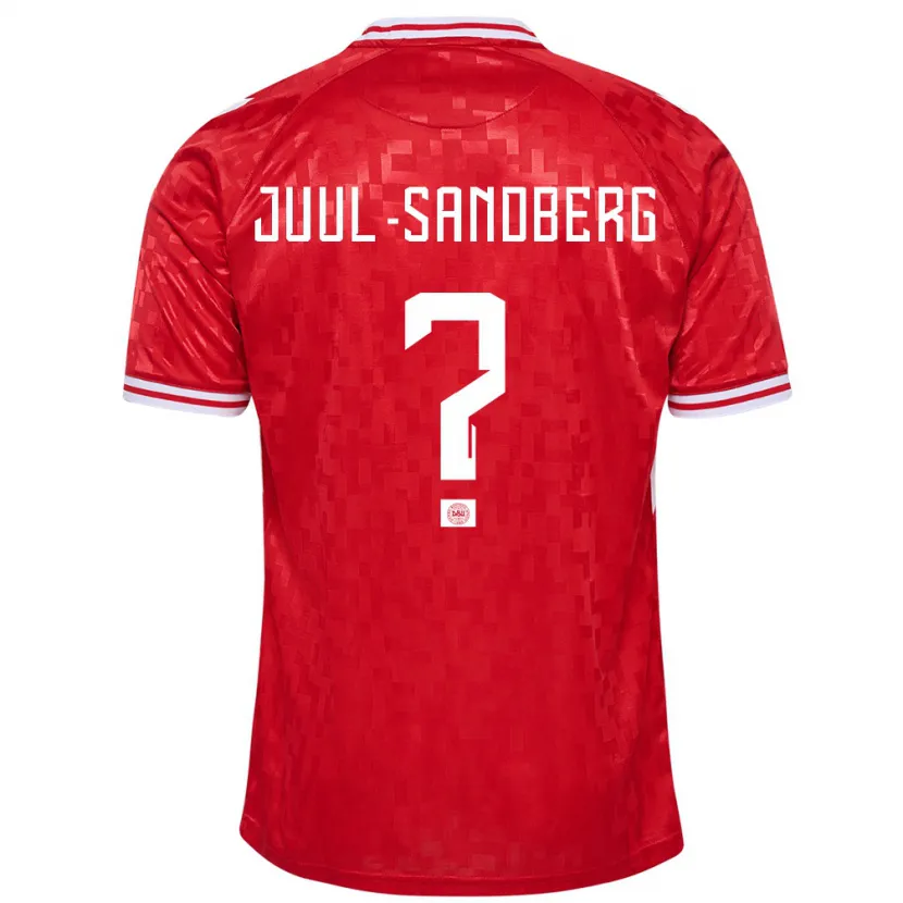 Danxen Børn Danmark Nikolaj Juul-Sandberg #0 Rød Hjemmebane Spillertrøjer 24-26 Trøje T-Shirt