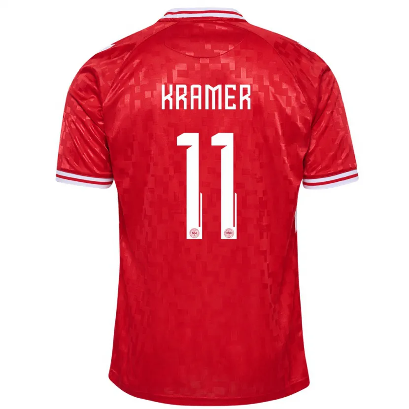 Danxen Børn Danmark Cornelia Kramer #11 Rød Hjemmebane Spillertrøjer 24-26 Trøje T-Shirt